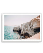 Summer Days | Greece Art Print-Shop Greece Wall Art Prints Online with Olive et Oriel - Our collection of Greek Islands art prints offer unique wall art including blue domes of Santorini in Oia, mediterranean sea prints and incredible posters from Milos and other Greece landscape photography - this collection will add mediterranean blue to your home, perfect for updating the walls in coastal, beach house style. There is Greece art on canvas and extra large wall art with fast, free shipping acros