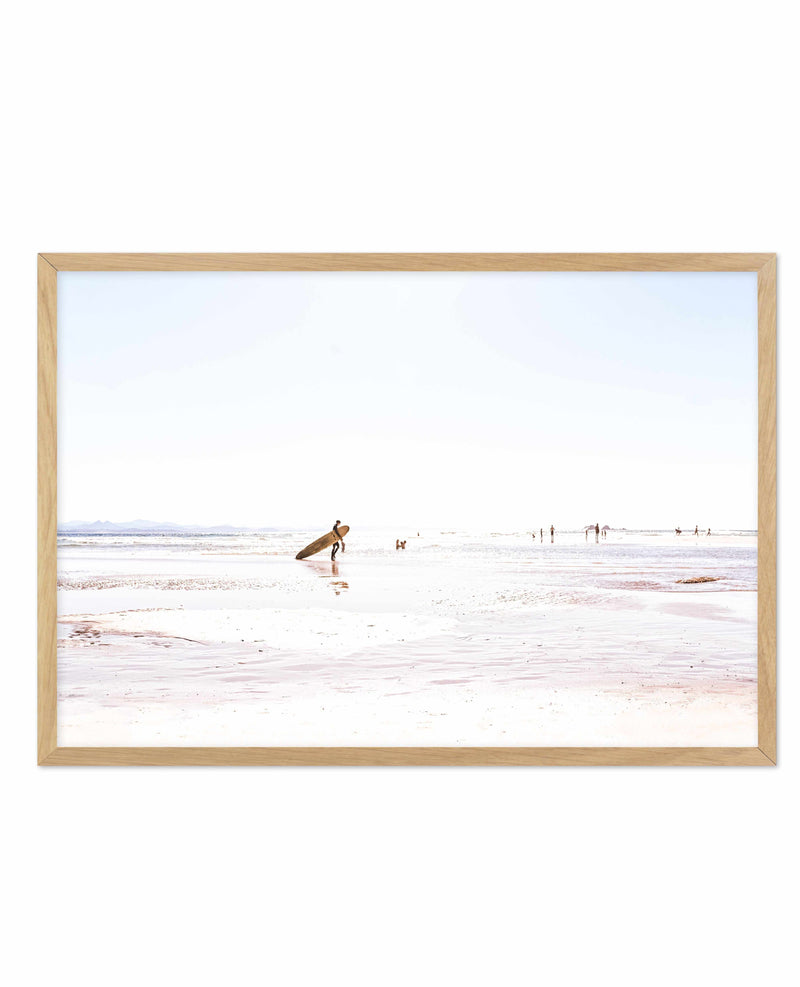 Summer Days | Wategos Art Print-PRINT-Olive et Oriel-Olive et Oriel-A4 | 8.3" x 11.7" | 21 x 29.7cm-Oak-With White Border-Buy-Australian-Art-Prints-Online-with-Olive-et-Oriel-Your-Artwork-Specialists-Austrailia-Decorate-With-Coastal-Photo-Wall-Art-Prints-From-Our-Beach-House-Artwork-Collection-Fine-Poster-and-Framed-Artwork