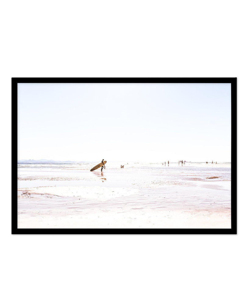 Summer Days | Wategos Art Print-PRINT-Olive et Oriel-Olive et Oriel-A4 | 8.3" x 11.7" | 21 x 29.7cm-Black-With White Border-Buy-Australian-Art-Prints-Online-with-Olive-et-Oriel-Your-Artwork-Specialists-Austrailia-Decorate-With-Coastal-Photo-Wall-Art-Prints-From-Our-Beach-House-Artwork-Collection-Fine-Poster-and-Framed-Artwork