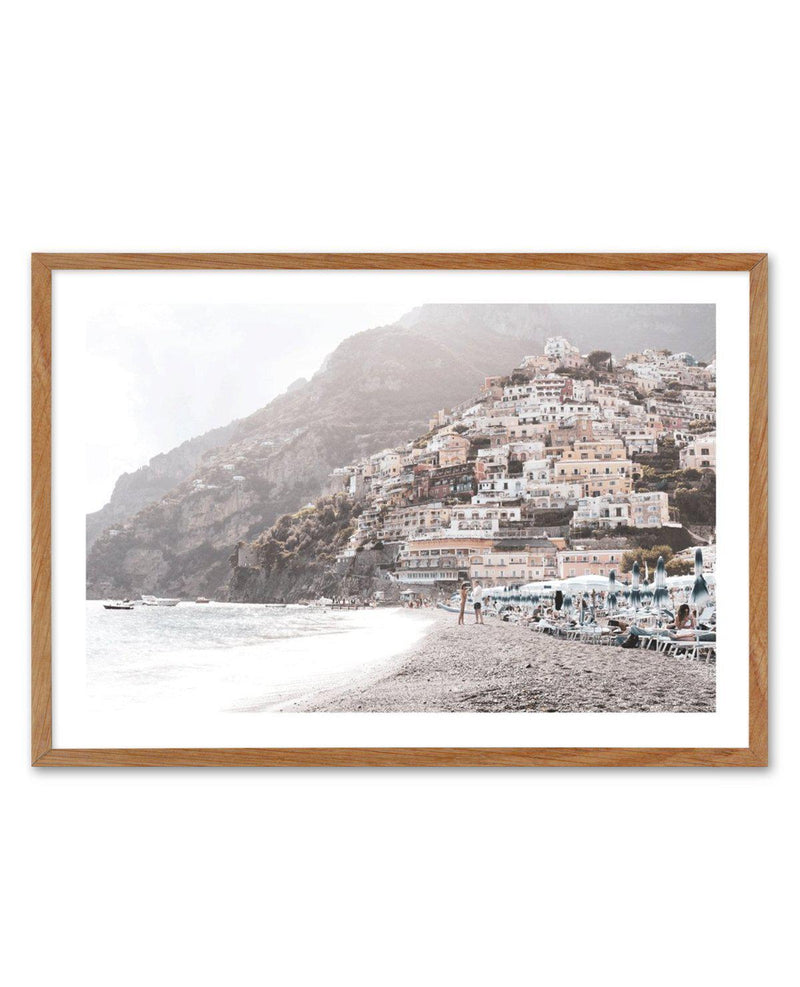 Summer Haze | Positano Art Print-PRINT-Olive et Oriel-Olive et Oriel-50x70 cm | 19.6" x 27.5"-Walnut-With White Border-Buy-Australian-Art-Prints-Online-with-Olive-et-Oriel-Your-Artwork-Specialists-Austrailia-Decorate-With-Coastal-Photo-Wall-Art-Prints-From-Our-Beach-House-Artwork-Collection-Fine-Poster-and-Framed-Artwork