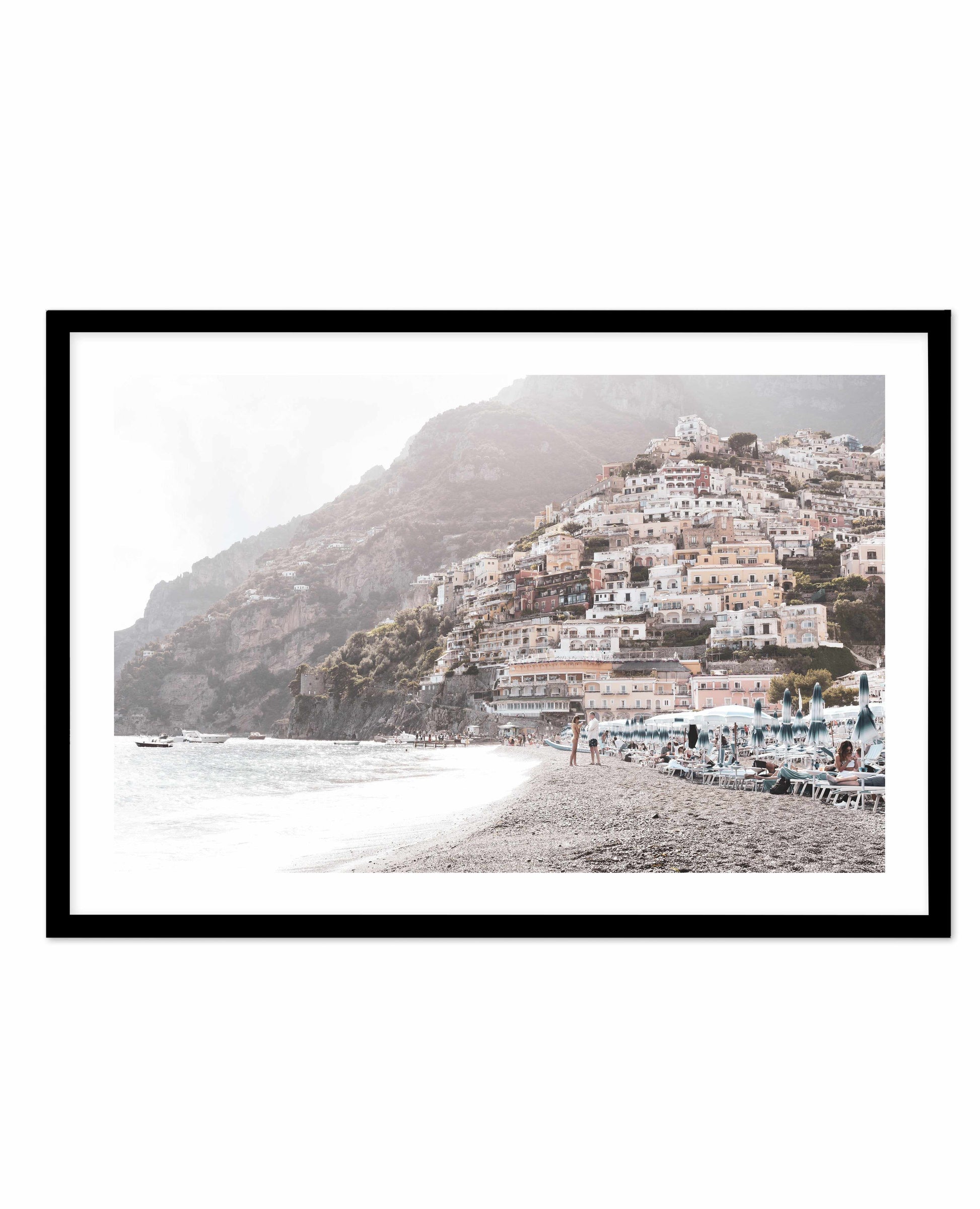 Summer Haze | Positano Art Print-PRINT-Olive et Oriel-Olive et Oriel-A5 | 5.8" x 8.3" | 14.8 x 21cm-Black-With White Border-Buy-Australian-Art-Prints-Online-with-Olive-et-Oriel-Your-Artwork-Specialists-Austrailia-Decorate-With-Coastal-Photo-Wall-Art-Prints-From-Our-Beach-House-Artwork-Collection-Fine-Poster-and-Framed-Artwork