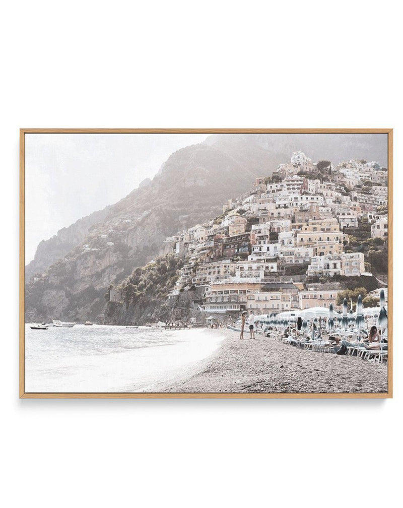 Summer Haze | Positano | Framed Canvas-CANVAS-You can shop wall art online with Olive et Oriel for everything from abstract art to fun kids wall art. Our beautiful modern art prints and canvas art are available from large canvas prints to wall art paintings and our proudly Australian artwork collection offers only the highest quality framed large wall art and canvas art Australia - You can buy fashion photography prints or Hampton print posters and paintings on canvas from Olive et Oriel and hav