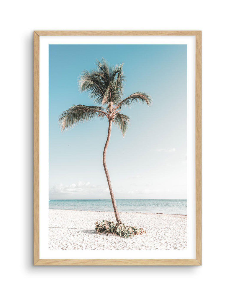 Summer Palm Art Print-PRINT-Olive et Oriel-Olive et Oriel-A5 | 5.8" x 8.3" | 14.8 x 21cm-Oak-With White Border-Buy-Australian-Art-Prints-Online-with-Olive-et-Oriel-Your-Artwork-Specialists-Austrailia-Decorate-With-Coastal-Photo-Wall-Art-Prints-From-Our-Beach-House-Artwork-Collection-Fine-Poster-and-Framed-Artwork