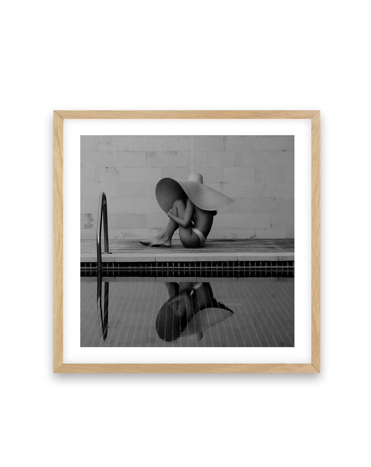 Summer Reflections by Mario Stefanelli Art Print-PRINT-Olive et Oriel-Mario Stefanelli-70x70 cm | 27.5" x 27.5"-Oak-With White Border-Buy-Australian-Art-Prints-Online-with-Olive-et-Oriel-Your-Artwork-Specialists-Austrailia-Decorate-With-Coastal-Photo-Wall-Art-Prints-From-Our-Beach-House-Artwork-Collection-Fine-Poster-and-Framed-Artwork