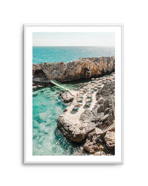Summer in Greece by Jovani Demetrie Art Print-Shop Greece Wall Art Prints Online with Olive et Oriel - Our collection of Greek Islands art prints offer unique wall art including blue domes of Santorini in Oia, mediterranean sea prints and incredible posters from Milos and other Greece landscape photography - this collection will add mediterranean blue to your home, perfect for updating the walls in coastal, beach house style. There is Greece art on canvas and extra large wall art with fast, free