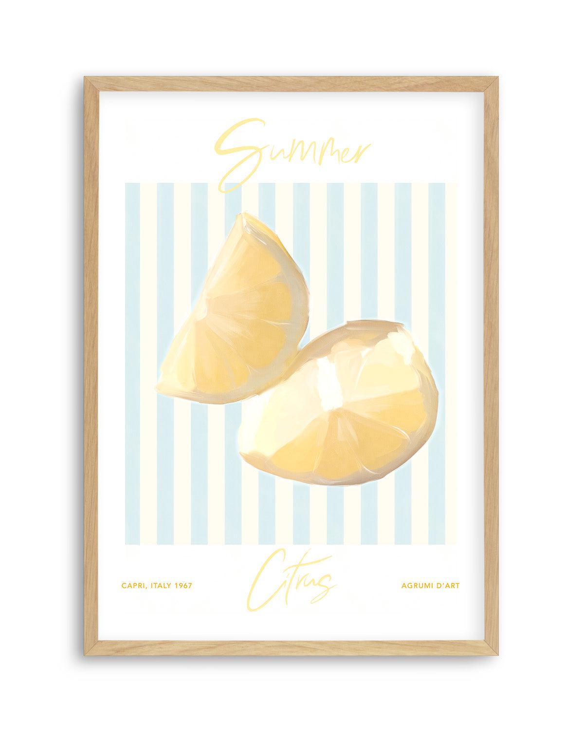 Summer Citrus Art Print-PRINT-Olive et Oriel-Olive et Oriel-A5 | 5.8" x 8.3" | 14.8 x 21cm-Oak-With White Border-Buy-Australian-Art-Prints-Online-with-Olive-et-Oriel-Your-Artwork-Specialists-Austrailia-Decorate-With-Coastal-Photo-Wall-Art-Prints-From-Our-Beach-House-Artwork-Collection-Fine-Poster-and-Framed-Artwork