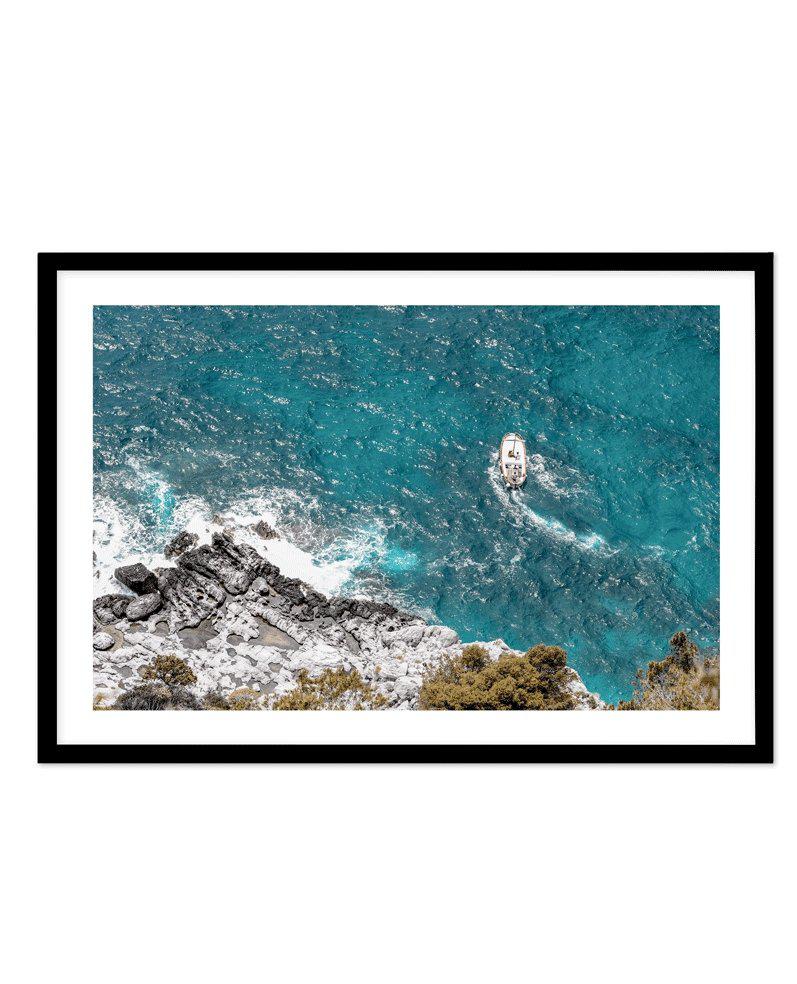 Sunday Sailing | Capri Art Print-PRINT-Olive et Oriel-Olive et Oriel-A5 | 5.8" x 8.3" | 14.8 x 21cm-Black-With White Border-Buy-Australian-Art-Prints-Online-with-Olive-et-Oriel-Your-Artwork-Specialists-Austrailia-Decorate-With-Coastal-Photo-Wall-Art-Prints-From-Our-Beach-House-Artwork-Collection-Fine-Poster-and-Framed-Artwork