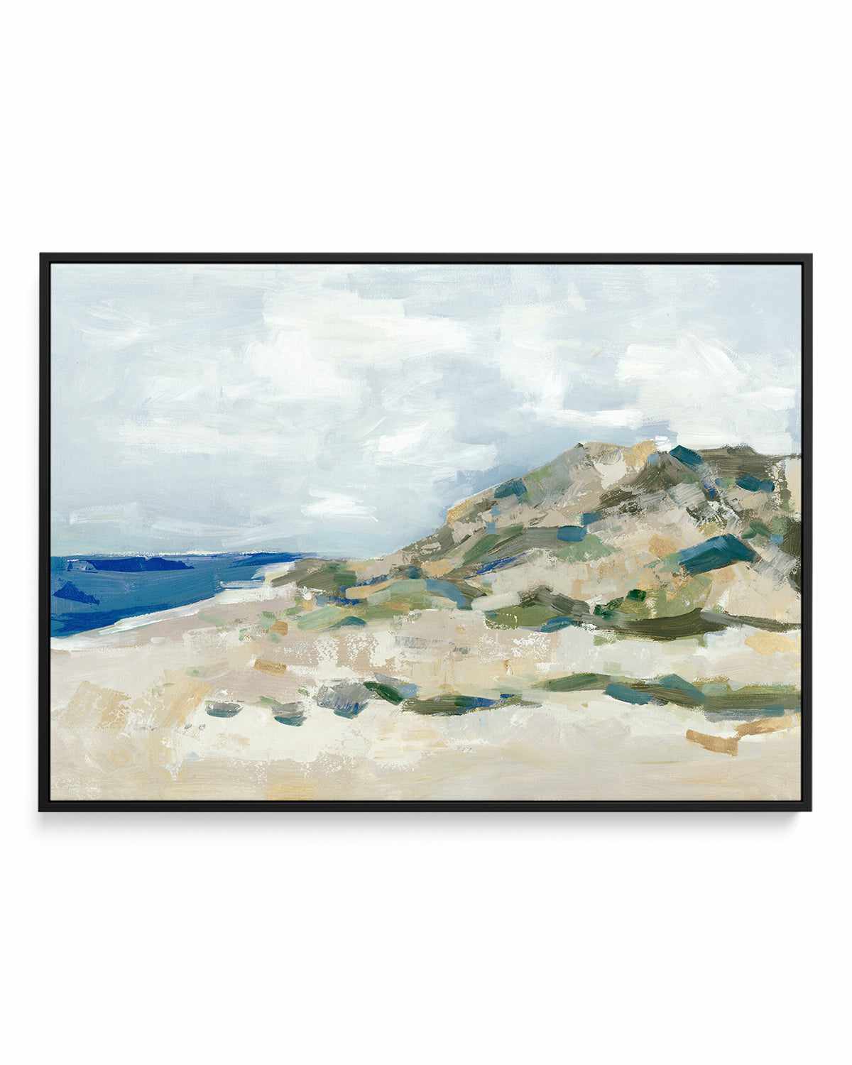 Sunny Beach Dune | Framed Canvas Art Print