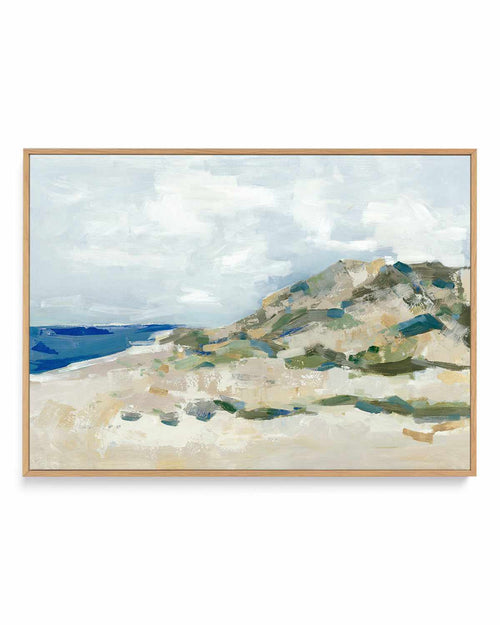 Sunny Beach Dune | Framed Canvas Art Print