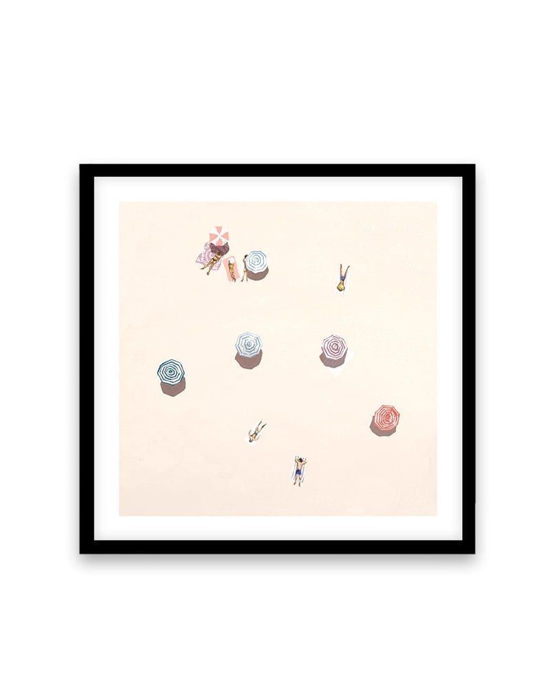 Sunny Daze I SQ Art Print-PRINT-Olive et Oriel-Simmo-70x70 cm | 27.5" x 27.5"-Black-With White Border-Buy-Australian-Art-Prints-Online-with-Olive-et-Oriel-Your-Artwork-Specialists-Austrailia-Decorate-With-Coastal-Photo-Wall-Art-Prints-From-Our-Beach-House-Artwork-Collection-Fine-Poster-and-Framed-Artwork