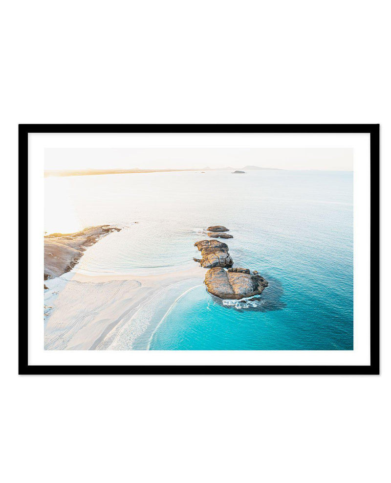 Sunrise over Wylie Bay, Esperance Art Print-PRINT-Olive et Oriel-Olive et Oriel-A5 | 5.8" x 8.3" | 14.8 x 21cm-Black-With White Border-Buy-Australian-Art-Prints-Online-with-Olive-et-Oriel-Your-Artwork-Specialists-Austrailia-Decorate-With-Coastal-Photo-Wall-Art-Prints-From-Our-Beach-House-Artwork-Collection-Fine-Poster-and-Framed-Artwork