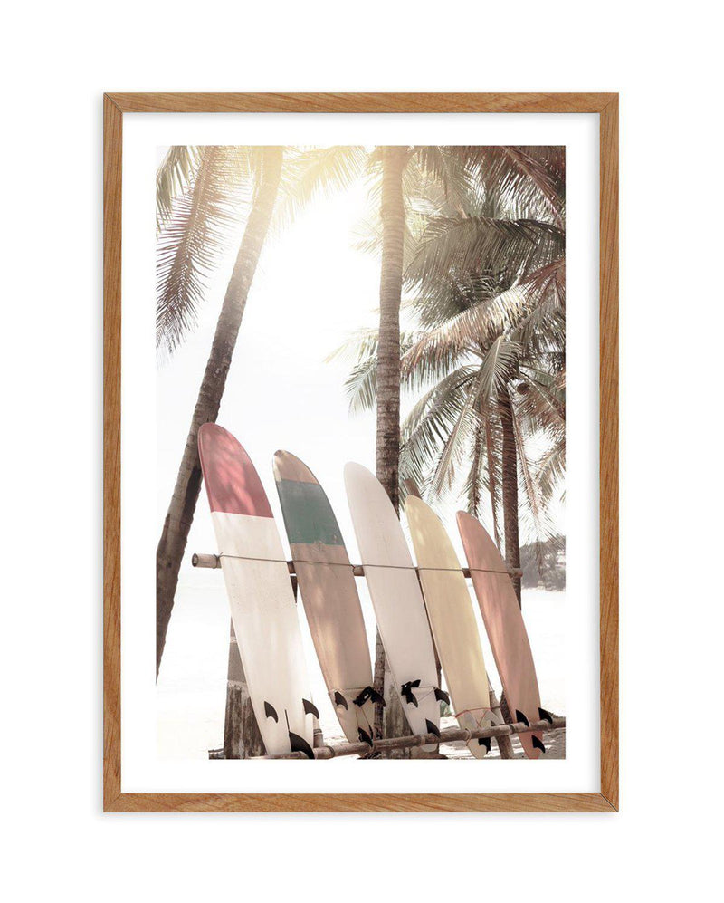 Sunset Beach | Hawaii Art Print-PRINT-Olive et Oriel-Olive et Oriel-50x70 cm | 19.6" x 27.5"-Walnut-With White Border-Buy-Australian-Art-Prints-Online-with-Olive-et-Oriel-Your-Artwork-Specialists-Austrailia-Decorate-With-Coastal-Photo-Wall-Art-Prints-From-Our-Beach-House-Artwork-Collection-Fine-Poster-and-Framed-Artwork