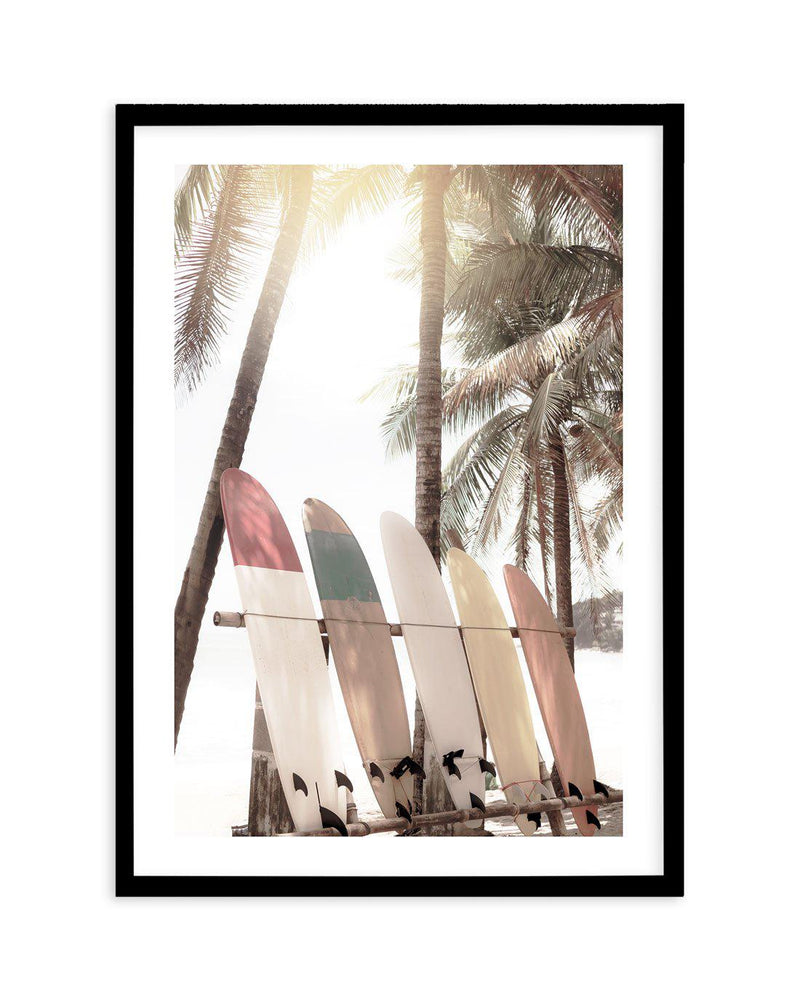 Sunset Beach | Hawaii Art Print-PRINT-Olive et Oriel-Olive et Oriel-A4 | 8.3" x 11.7" | 21 x 29.7cm-Black-With White Border-Buy-Australian-Art-Prints-Online-with-Olive-et-Oriel-Your-Artwork-Specialists-Austrailia-Decorate-With-Coastal-Photo-Wall-Art-Prints-From-Our-Beach-House-Artwork-Collection-Fine-Poster-and-Framed-Artwork