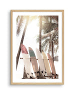 Sunset Beach | Hawaii Art Print-PRINT-Olive et Oriel-Olive et Oriel-A4 | 8.3" x 11.7" | 21 x 29.7cm-Oak-With White Border-Buy-Australian-Art-Prints-Online-with-Olive-et-Oriel-Your-Artwork-Specialists-Austrailia-Decorate-With-Coastal-Photo-Wall-Art-Prints-From-Our-Beach-House-Artwork-Collection-Fine-Poster-and-Framed-Artwork