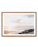 Sunset at Snapper Rocks, QLD Art Print-PRINT-Olive et Oriel-Olive et Oriel-50x70 cm | 19.6" x 27.5"-Walnut-With White Border-Buy-Australian-Art-Prints-Online-with-Olive-et-Oriel-Your-Artwork-Specialists-Austrailia-Decorate-With-Coastal-Photo-Wall-Art-Prints-From-Our-Beach-House-Artwork-Collection-Fine-Poster-and-Framed-Artwork