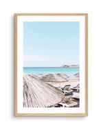 Super Paradise Beach | Mykonos PT Art Print-Shop Greece Wall Art Prints Online with Olive et Oriel - Our collection of Greek Islands art prints offer unique wall art including blue domes of Santorini in Oia, mediterranean sea prints and incredible posters from Milos and other Greece landscape photography - this collection will add mediterranean blue to your home, perfect for updating the walls in coastal, beach house style. There is Greece art on canvas and extra large wall art with fast, free s