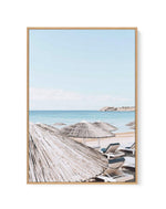Super Paradise Beach | Mykonos PT | Framed Canvas-Shop Greece Wall Art Prints Online with Olive et Oriel - Our collection of Greek Islands art prints offer unique wall art including blue domes of Santorini in Oia, mediterranean sea prints and incredible posters from Milos and other Greece landscape photography - this collection will add mediterranean blue to your home, perfect for updating the walls in coastal, beach house style. There is Greece art on canvas and extra large wall art with fast, 