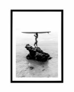 Surf Check by Mario Stefanelli Art Print-PRINT-Olive et Oriel-Mario Stefanelli-A5 | 5.8" x 8.3" | 14.8 x 21cm-Black-With White Border-Buy-Australian-Art-Prints-Online-with-Olive-et-Oriel-Your-Artwork-Specialists-Austrailia-Decorate-With-Coastal-Photo-Wall-Art-Prints-From-Our-Beach-House-Artwork-Collection-Fine-Poster-and-Framed-Artwork