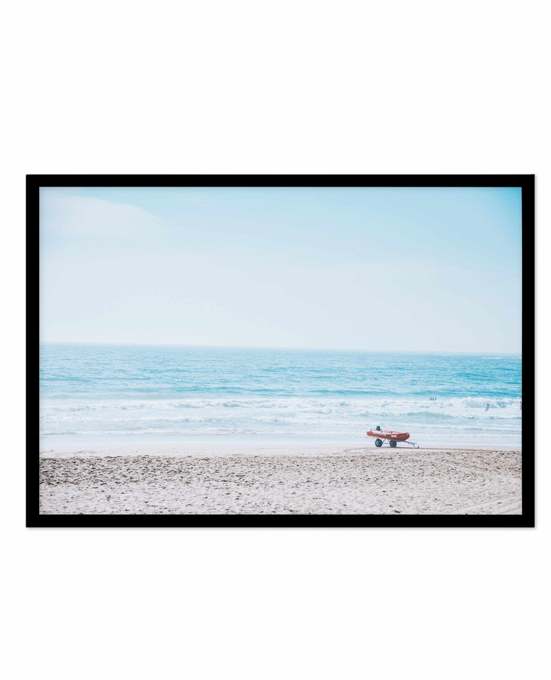 Surf Rescue | North Wollongong Art Print-PRINT-Olive et Oriel-Olive et Oriel-A4 | 8.3" x 11.7" | 21 x 29.7cm-Black-With White Border-Buy-Australian-Art-Prints-Online-with-Olive-et-Oriel-Your-Artwork-Specialists-Austrailia-Decorate-With-Coastal-Photo-Wall-Art-Prints-From-Our-Beach-House-Artwork-Collection-Fine-Poster-and-Framed-Artwork