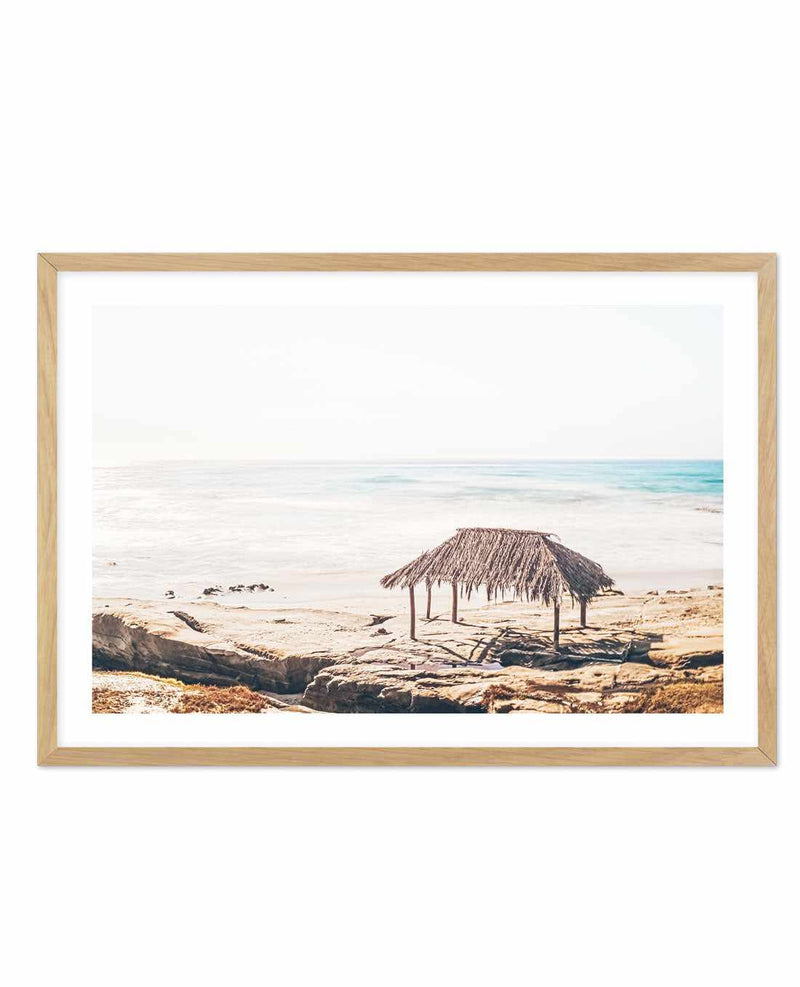 Surf Shack | LS Art Print-PRINT-Olive et Oriel-Olive et Oriel-A5 | 5.8" x 8.3" | 14.8 x 21cm-Oak-With White Border-Buy-Australian-Art-Prints-Online-with-Olive-et-Oriel-Your-Artwork-Specialists-Austrailia-Decorate-With-Coastal-Photo-Wall-Art-Prints-From-Our-Beach-House-Artwork-Collection-Fine-Poster-and-Framed-Artwork
