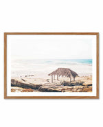 Surf Shack | LS Art Print-PRINT-Olive et Oriel-Olive et Oriel-50x70 cm | 19.6" x 27.5"-Walnut-With White Border-Buy-Australian-Art-Prints-Online-with-Olive-et-Oriel-Your-Artwork-Specialists-Austrailia-Decorate-With-Coastal-Photo-Wall-Art-Prints-From-Our-Beach-House-Artwork-Collection-Fine-Poster-and-Framed-Artwork