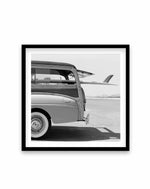 Surf Van No II Art Print-Print-Olive et Oriel-Olive et Oriel-70x70 cm | 27.5" x 27.5"-Black-With White Border-Buy-Australian-Art-Prints-Online-with-Olive-et-Oriel-Your-Artwork-Specialists-Austrailia-Decorate-With-Coastal-Photo-Wall-Art-Prints-From-Our-Beach-House-Artwork-Collection-Fine-Poster-and-Framed-Artwork