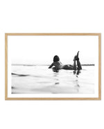 Surfer Girl B&W | LS Art Print-PRINT-Olive et Oriel-Olive et Oriel-A5 | 5.8" x 8.3" | 14.8 x 21cm-Oak-With White Border-Buy-Australian-Art-Prints-Online-with-Olive-et-Oriel-Your-Artwork-Specialists-Austrailia-Decorate-With-Coastal-Photo-Wall-Art-Prints-From-Our-Beach-House-Artwork-Collection-Fine-Poster-and-Framed-Artwork