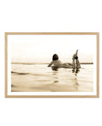 Surfer Girl | Golden Art Print-PRINT-Olive et Oriel-Olive et Oriel-A5 | 5.8" x 8.3" | 14.8 x 21cm-Oak-With White Border-Buy-Australian-Art-Prints-Online-with-Olive-et-Oriel-Your-Artwork-Specialists-Austrailia-Decorate-With-Coastal-Photo-Wall-Art-Prints-From-Our-Beach-House-Artwork-Collection-Fine-Poster-and-Framed-Artwork