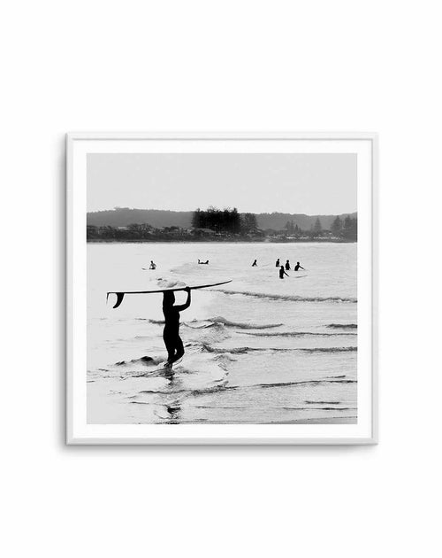 Surfer Girl SQ Art Print-PRINT-Olive et Oriel-Olive et Oriel-Buy-Australian-Art-Prints-Online-with-Olive-et-Oriel-Your-Artwork-Specialists-Austrailia-Decorate-With-Coastal-Photo-Wall-Art-Prints-From-Our-Beach-House-Artwork-Collection-Fine-Poster-and-Framed-Artwork