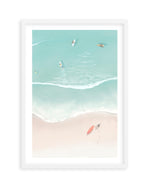 Surfers & Umbrellas II Art Print-PRINT-Olive et Oriel-Simmo-A5 | 5.8" x 8.3" | 14.8 x 21cm-White-With White Border-Buy-Australian-Art-Prints-Online-with-Olive-et-Oriel-Your-Artwork-Specialists-Austrailia-Decorate-With-Coastal-Photo-Wall-Art-Prints-From-Our-Beach-House-Artwork-Collection-Fine-Poster-and-Framed-Artwork