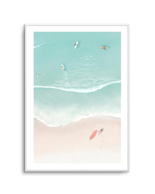 Surfers & Umbrellas II Art Print-PRINT-Olive et Oriel-Simmo-A5 | 5.8" x 8.3" | 14.8 x 21cm-Unframed Art Print-With White Border-Buy-Australian-Art-Prints-Online-with-Olive-et-Oriel-Your-Artwork-Specialists-Austrailia-Decorate-With-Coastal-Photo-Wall-Art-Prints-From-Our-Beach-House-Artwork-Collection-Fine-Poster-and-Framed-Artwork