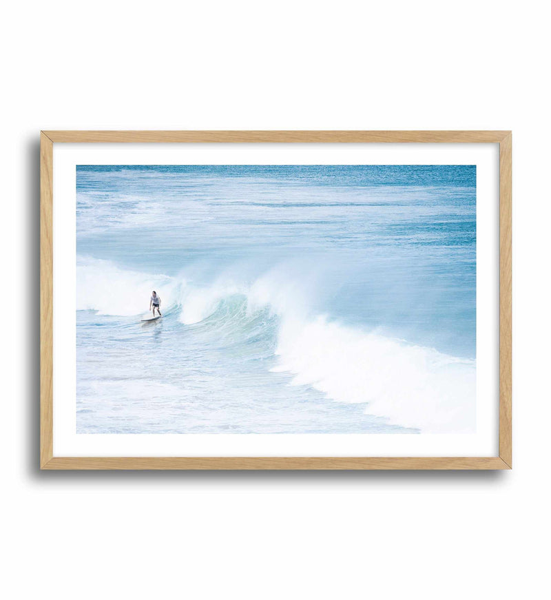 Surf's Up, Bondi Art Print-PRINT-Olive et Oriel-Olive et Oriel-A4 | 8.3" x 11.7" | 21 x 29.7cm-Oak-With White Border-Buy-Australian-Art-Prints-Online-with-Olive-et-Oriel-Your-Artwork-Specialists-Austrailia-Decorate-With-Coastal-Photo-Wall-Art-Prints-From-Our-Beach-House-Artwork-Collection-Fine-Poster-and-Framed-Artwork