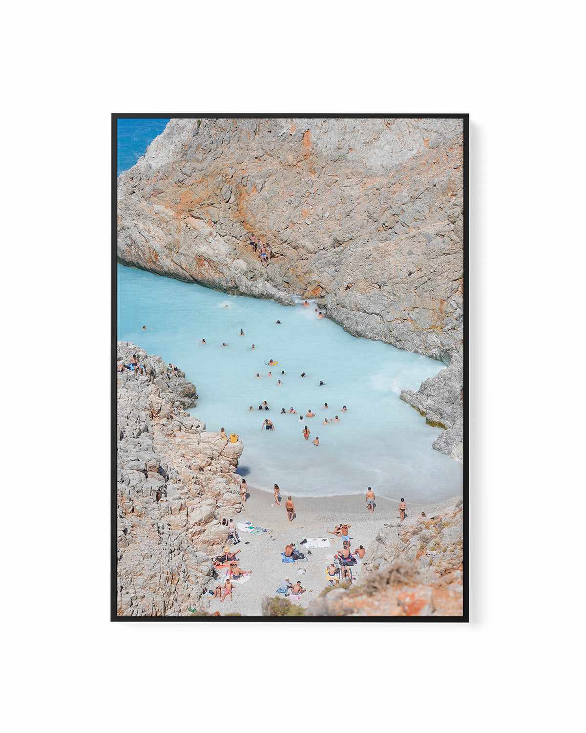 Swim In by Kamalia Studio | Framed Canvas Art Print