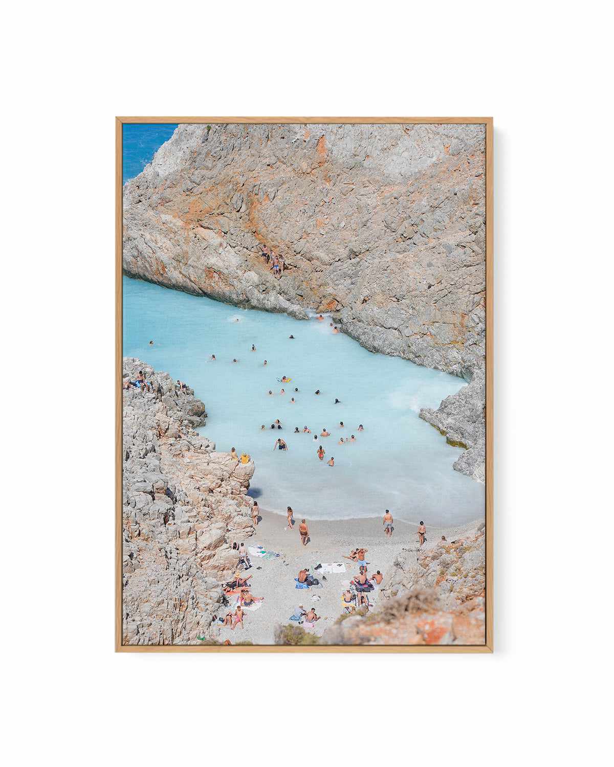 Swim In by Kamalia Studio | Framed Canvas Art Print