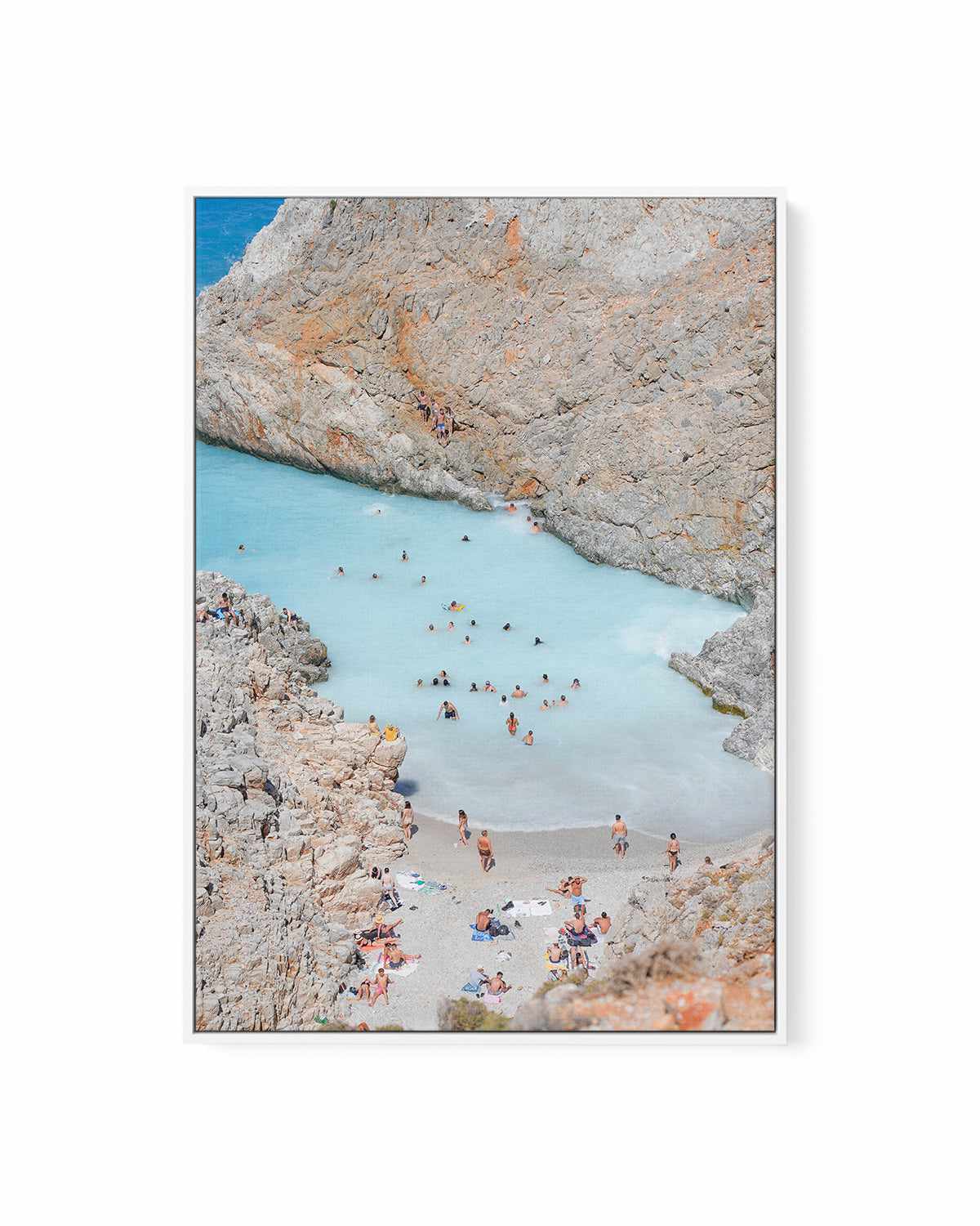 Swim In by Kamalia Studio | Framed Canvas Art Print