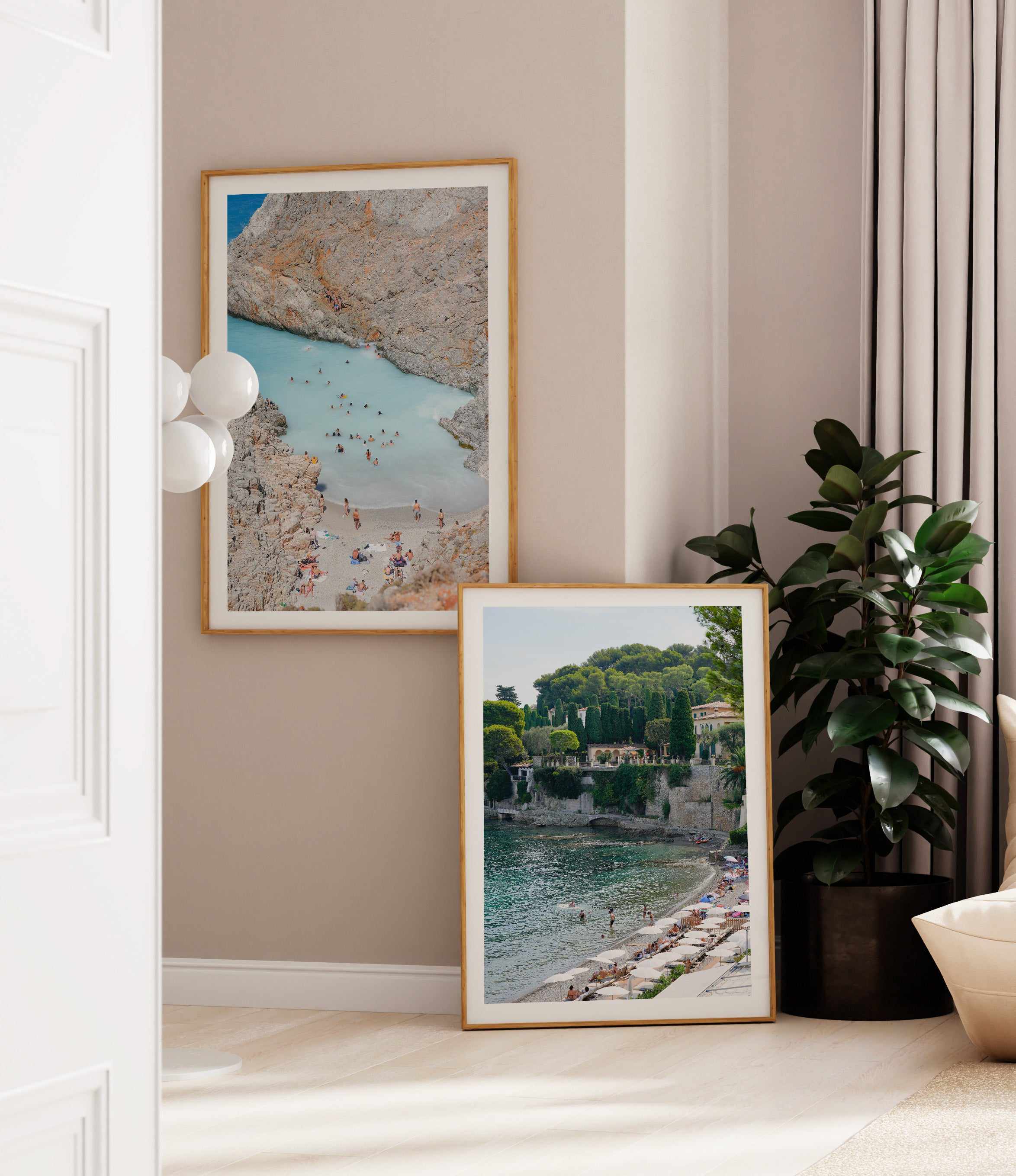 French Riviera by Kamalia Studio Art Print