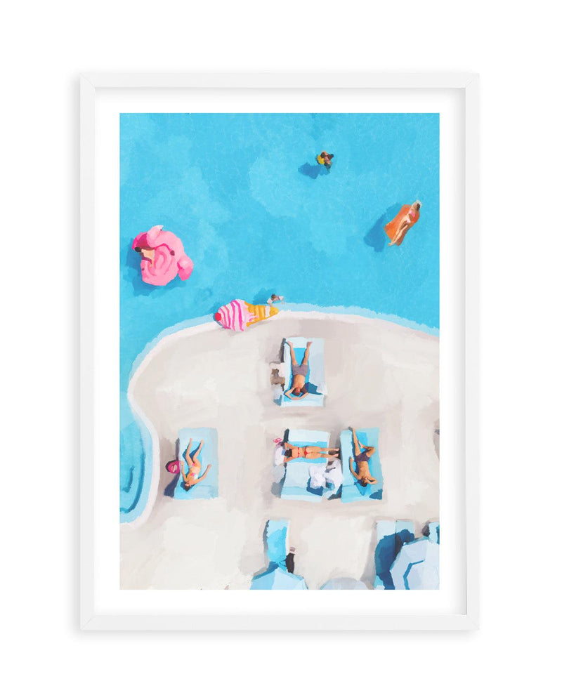 Swim Up I Art Print-PRINT-Olive et Oriel-Jess Mckinnon-A5 | 5.8" x 8.3" | 14.8 x 21cm-White-With White Border-Buy-Australian-Art-Prints-Online-with-Olive-et-Oriel-Your-Artwork-Specialists-Austrailia-Decorate-With-Coastal-Photo-Wall-Art-Prints-From-Our-Beach-House-Artwork-Collection-Fine-Poster-and-Framed-Artwork