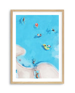 Swim Up II Art Print-PRINT-Olive et Oriel-Jess Mckinnon-A5 | 5.8" x 8.3" | 14.8 x 21cm-Oak-With White Border-Buy-Australian-Art-Prints-Online-with-Olive-et-Oriel-Your-Artwork-Specialists-Austrailia-Decorate-With-Coastal-Photo-Wall-Art-Prints-From-Our-Beach-House-Artwork-Collection-Fine-Poster-and-Framed-Artwork