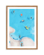 Swim Up II Art Print-PRINT-Olive et Oriel-Jess Mckinnon-50x70 cm | 19.6" x 27.5"-Walnut-With White Border-Buy-Australian-Art-Prints-Online-with-Olive-et-Oriel-Your-Artwork-Specialists-Austrailia-Decorate-With-Coastal-Photo-Wall-Art-Prints-From-Our-Beach-House-Artwork-Collection-Fine-Poster-and-Framed-Artwork
