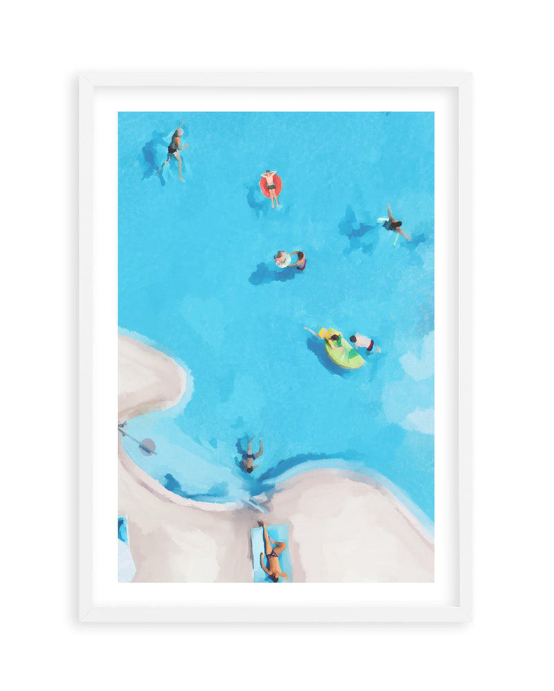 Swim Up II Art Print-PRINT-Olive et Oriel-Jess Mckinnon-A5 | 5.8" x 8.3" | 14.8 x 21cm-White-With White Border-Buy-Australian-Art-Prints-Online-with-Olive-et-Oriel-Your-Artwork-Specialists-Austrailia-Decorate-With-Coastal-Photo-Wall-Art-Prints-From-Our-Beach-House-Artwork-Collection-Fine-Poster-and-Framed-Artwork