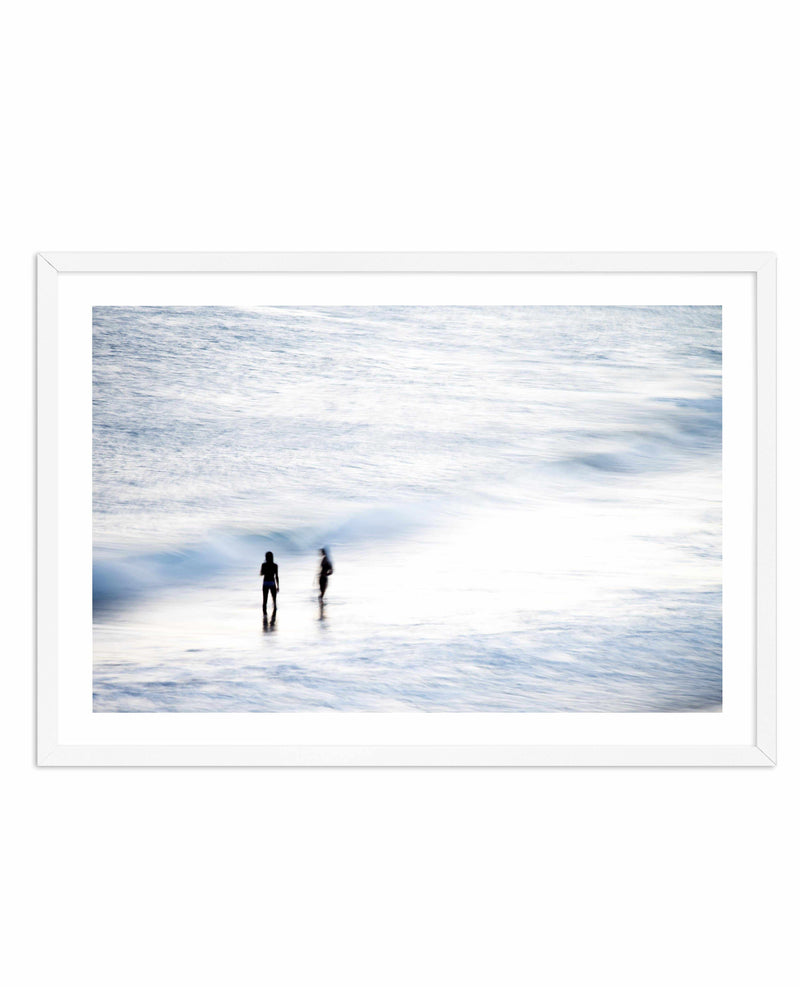 Swimmers at Dusk Art Print-PRINT-Olive et Oriel-Olive et Oriel-A4 | 8.3" x 11.7" | 21 x 29.7cm-White-With White Border-Buy-Australian-Art-Prints-Online-with-Olive-et-Oriel-Your-Artwork-Specialists-Austrailia-Decorate-With-Coastal-Photo-Wall-Art-Prints-From-Our-Beach-House-Artwork-Collection-Fine-Poster-and-Framed-Artwork