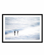 Swimmers at Dusk Art Print-PRINT-Olive et Oriel-Olive et Oriel-A4 | 8.3" x 11.7" | 21 x 29.7cm-Black-With White Border-Buy-Australian-Art-Prints-Online-with-Olive-et-Oriel-Your-Artwork-Specialists-Austrailia-Decorate-With-Coastal-Photo-Wall-Art-Prints-From-Our-Beach-House-Artwork-Collection-Fine-Poster-and-Framed-Artwork