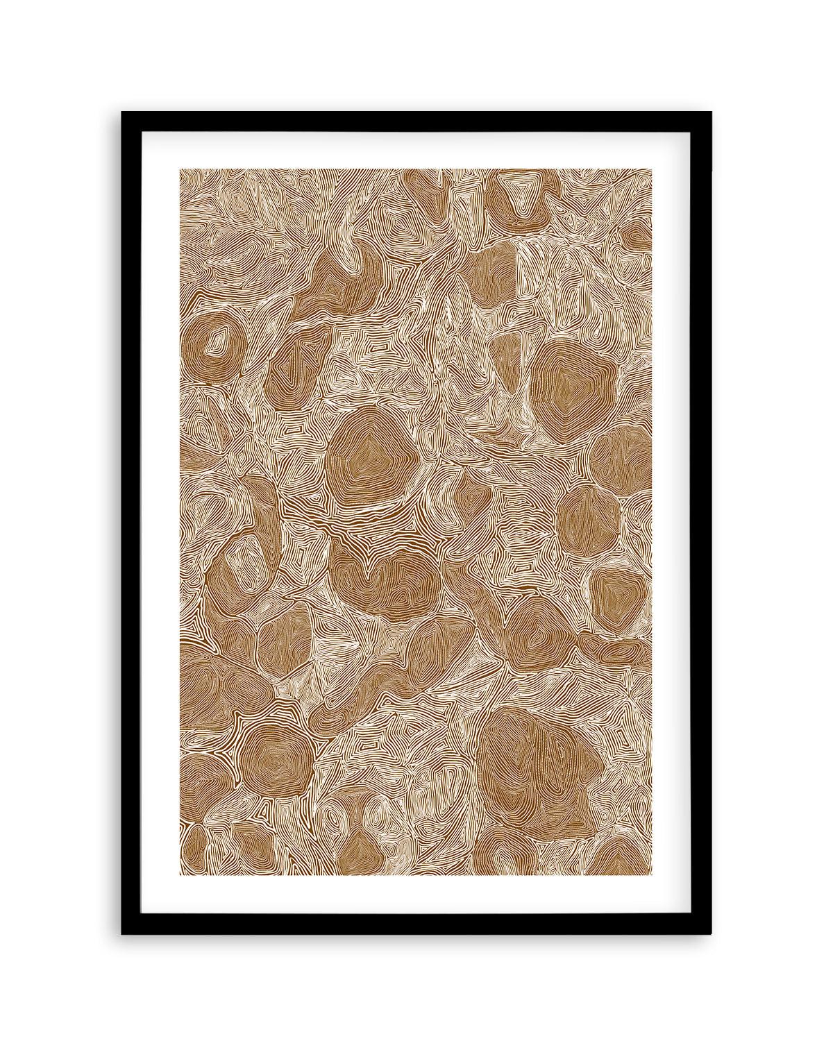 Systems | Brown Ochre by Leah Cummins Art Print