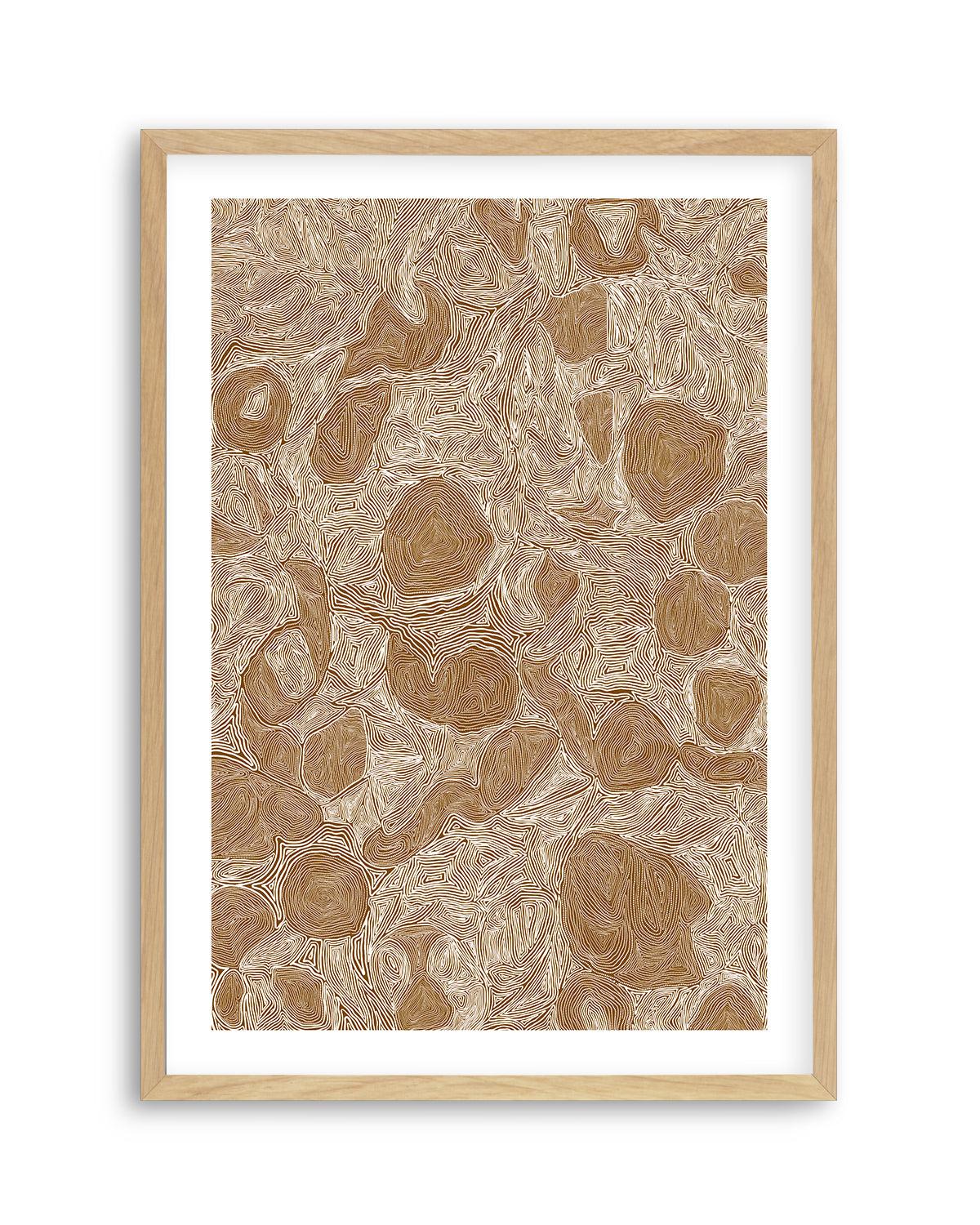 Systems | Brown Ochre by Leah Cummins Art Print