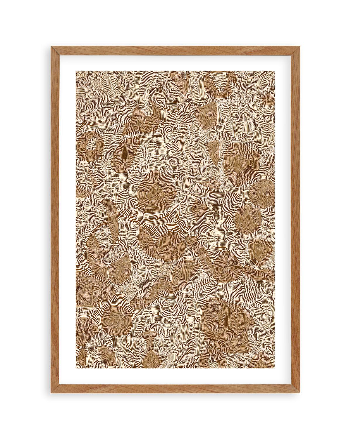 Systems | Brown Ochre by Leah Cummins Art Print