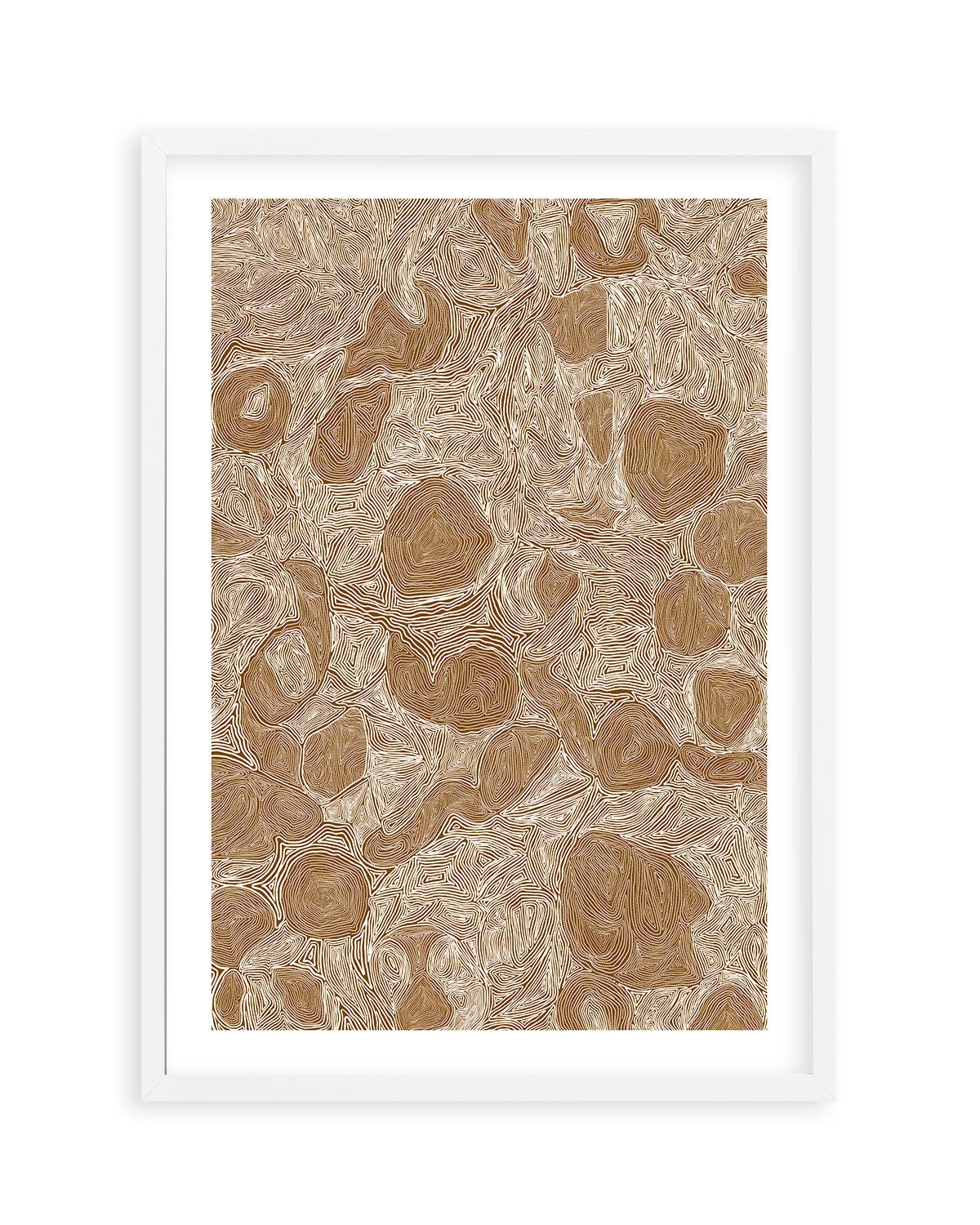 Systems | Brown Ochre by Leah Cummins Art Print