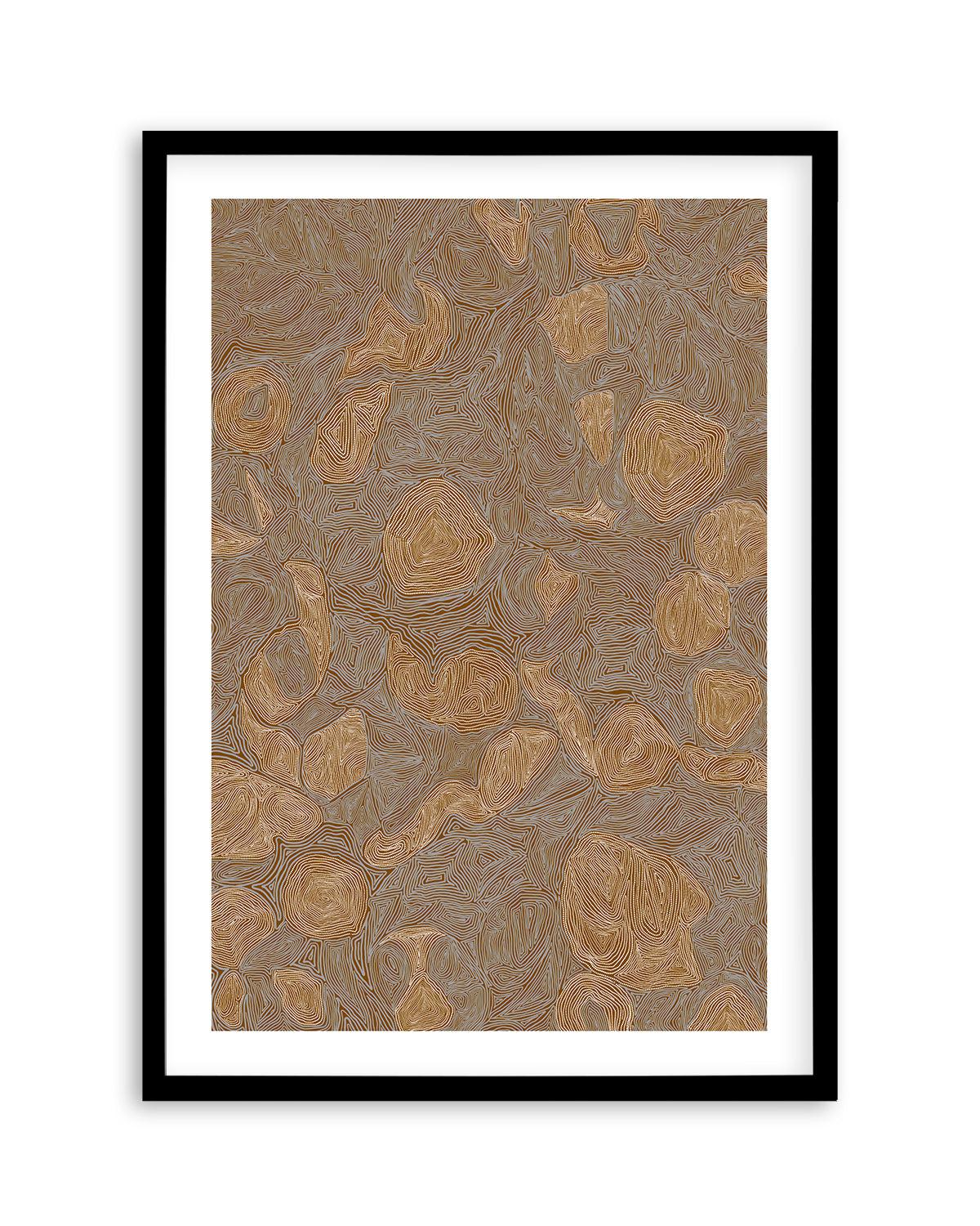 Systems | Burnt Ochre by Leah Cummins Art Print