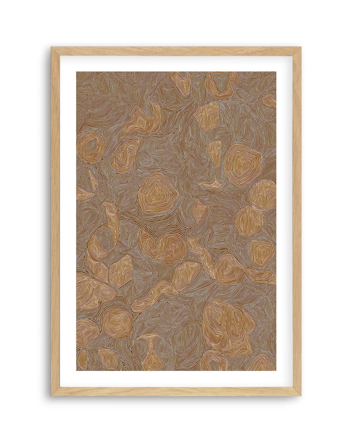 Systems | Burnt Ochre by Leah Cummins Art Print