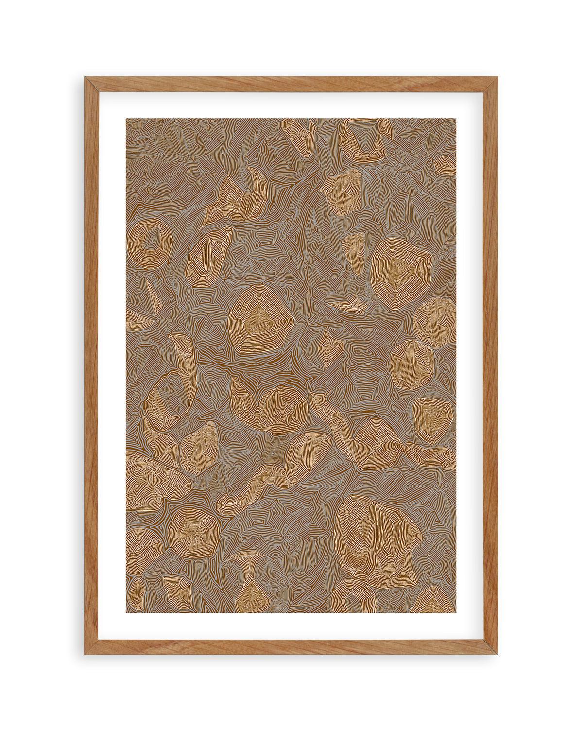 Systems | Burnt Ochre by Leah Cummins Art Print