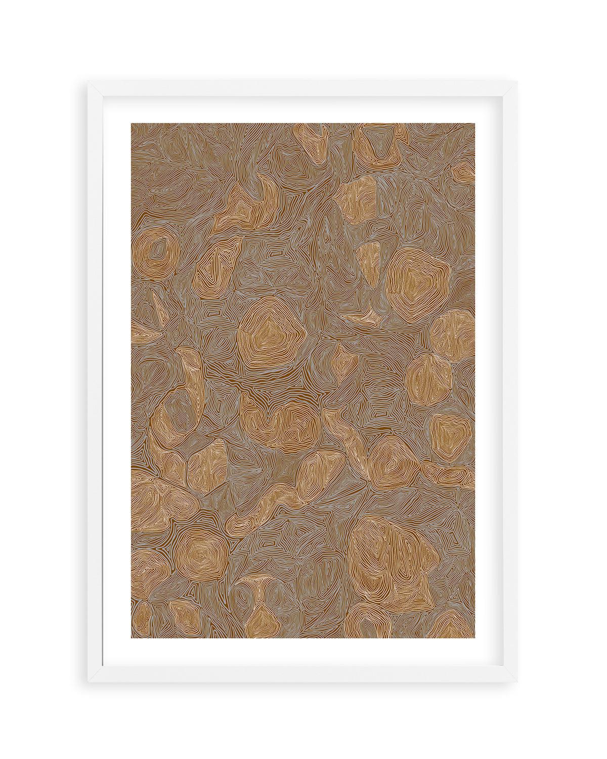 Systems | Burnt Ochre by Leah Cummins Art Print